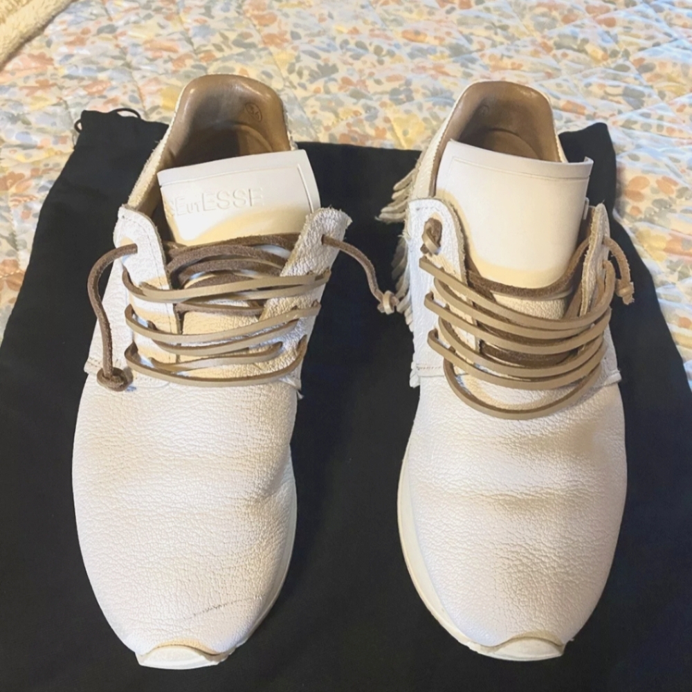 Esseutesse fringe Italian Leather Sneakers